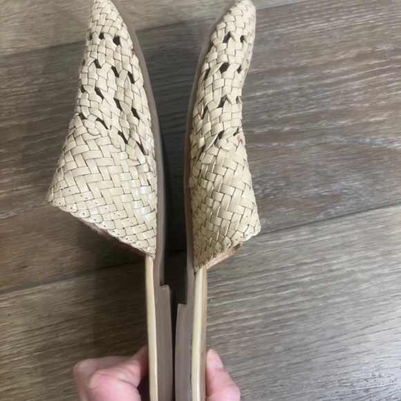 Anthropologie Salt + Umber Lily Handwoven Leather Women's Mules Sz 7 - Picture 5 of 9